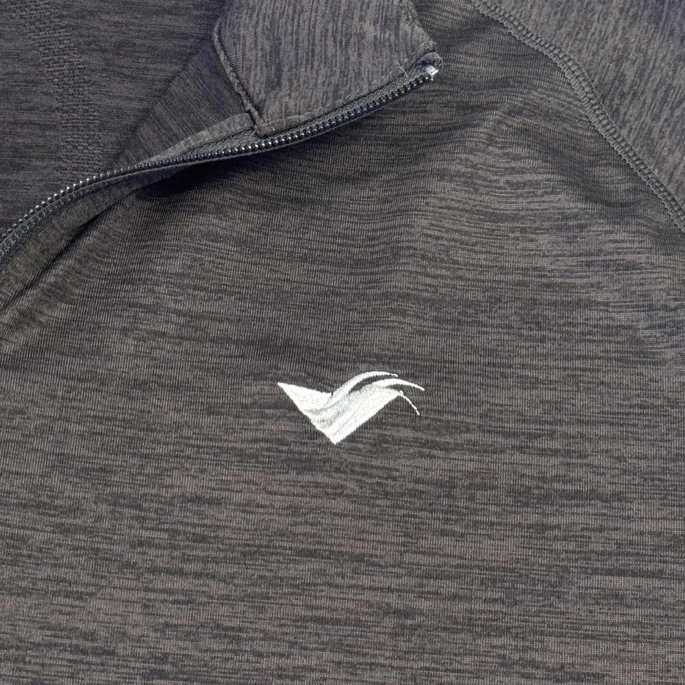 G/FORE Pullover Mens XL Gray 1/4 Zip Long Sleeve Performance Golf Shirt Top